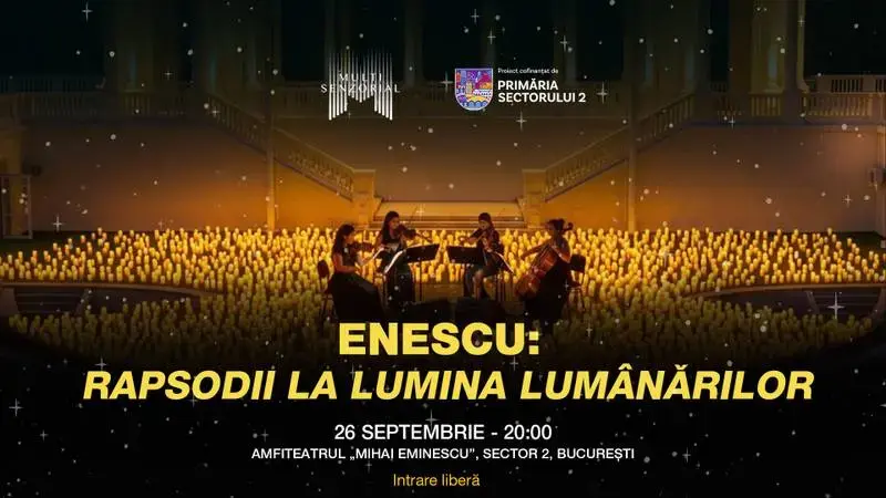 Concert gratuit dedicat lui George Enescu la lumina lumânărilor