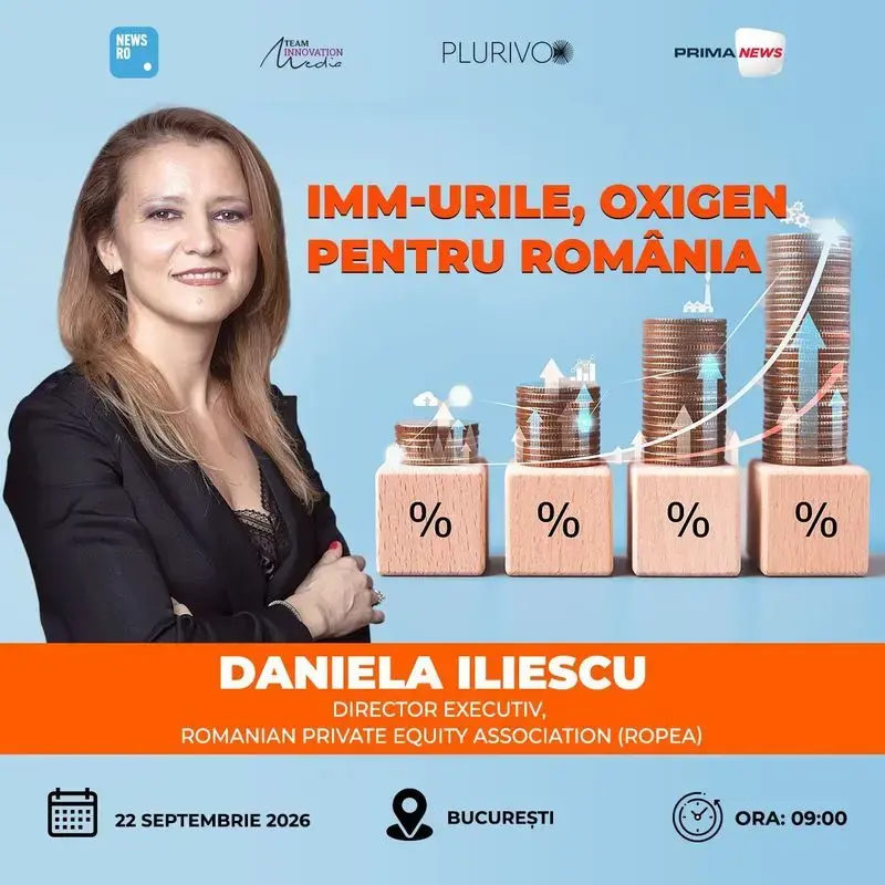 Daniela Iliescu explică rolul fondurilor private în susținerea IMM-urilor românești